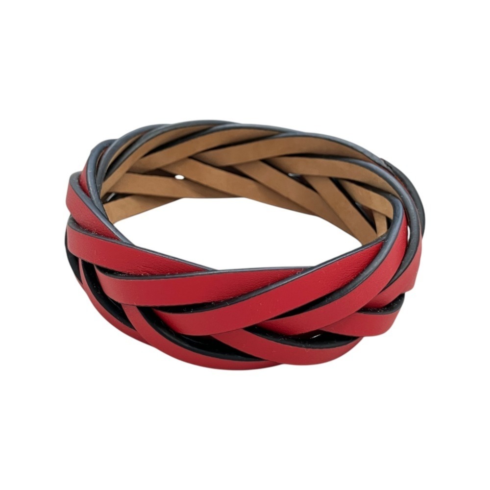 LOEWE Red Leather Bracelet